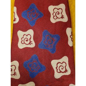 1940s 1950s VINTAGE TIE ~MOORE'S RED WHITE BLUE ~BOLD ROCKABILLY MODERN MOD ~49"